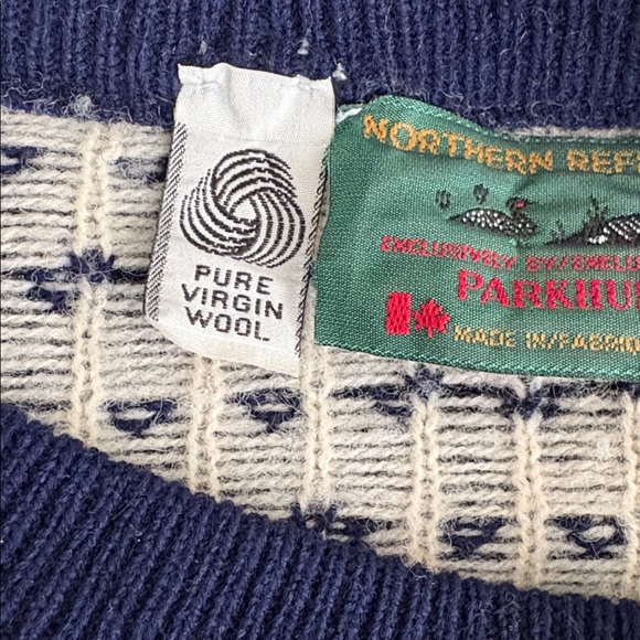 Pure Wool Vintage Northern Reflections for Parkhurst cardigan sweater size L. - Picture 8 of 10
